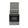 BRUHM BGC-5531IBK GAS COOKER SILVER