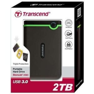 TRANSCEND 2TB HARD DRIVE PORTABLE EXTERNAL