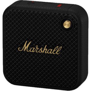 MARSHALL WILLEN BLACK/BRASS PORTABLE BLUETOOTH SPEAKER